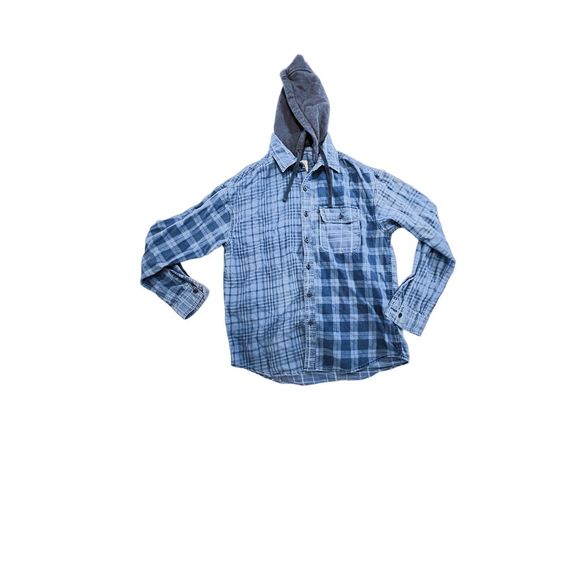 American Eagle Outfitters Other - Men’s button down American eagle flannel plaid hoodie size small